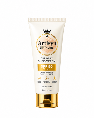 Artisyn Divine®  Sunscreen SPF 50 PA++++ | Broad Spectrum UV Protection